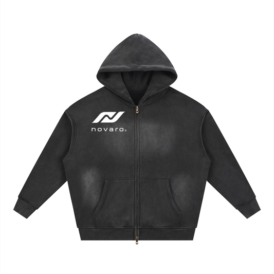 Sunfade Two-way Zipper Fleece Hoodie