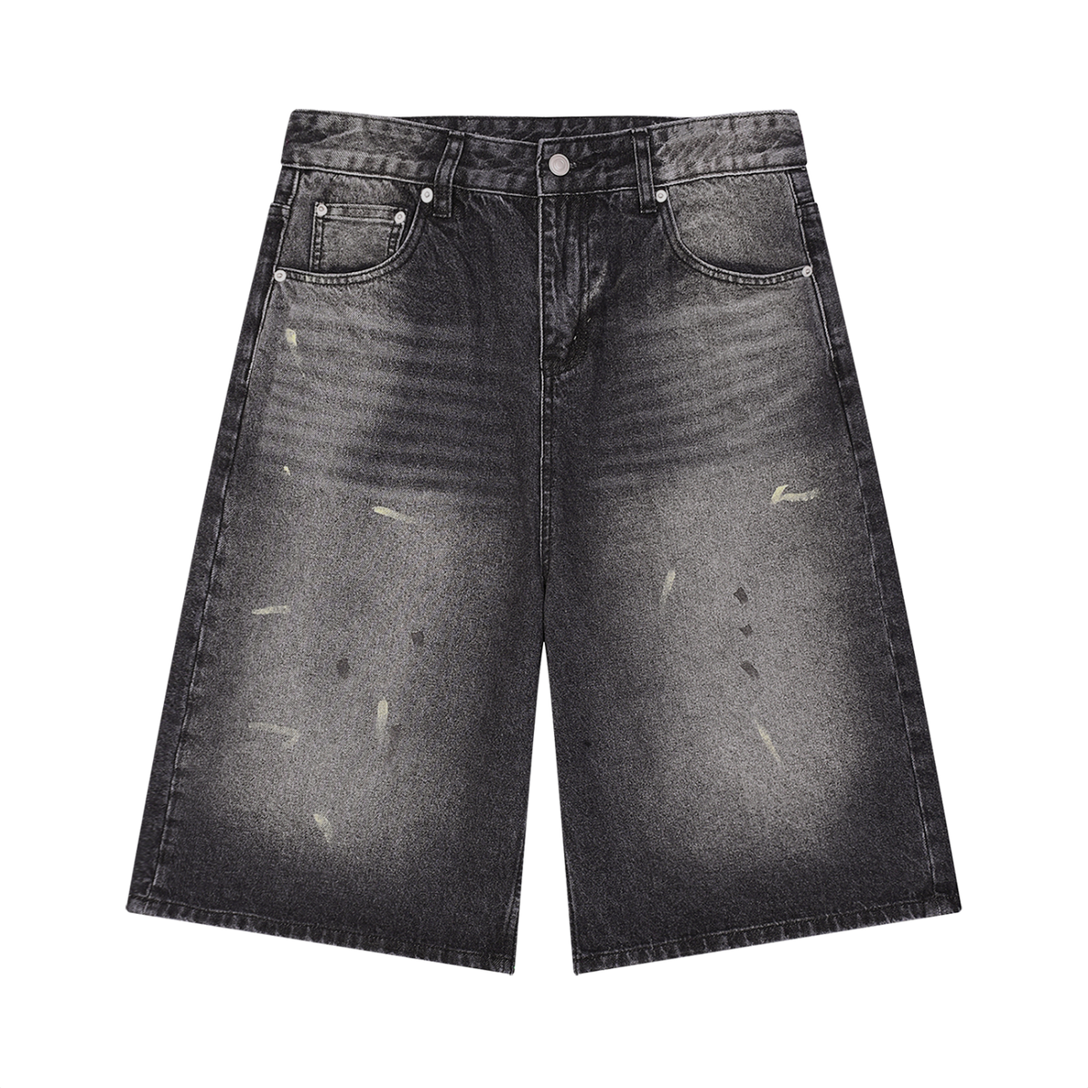 Novaro Vintage Wash Wide Leg Denim Jorts