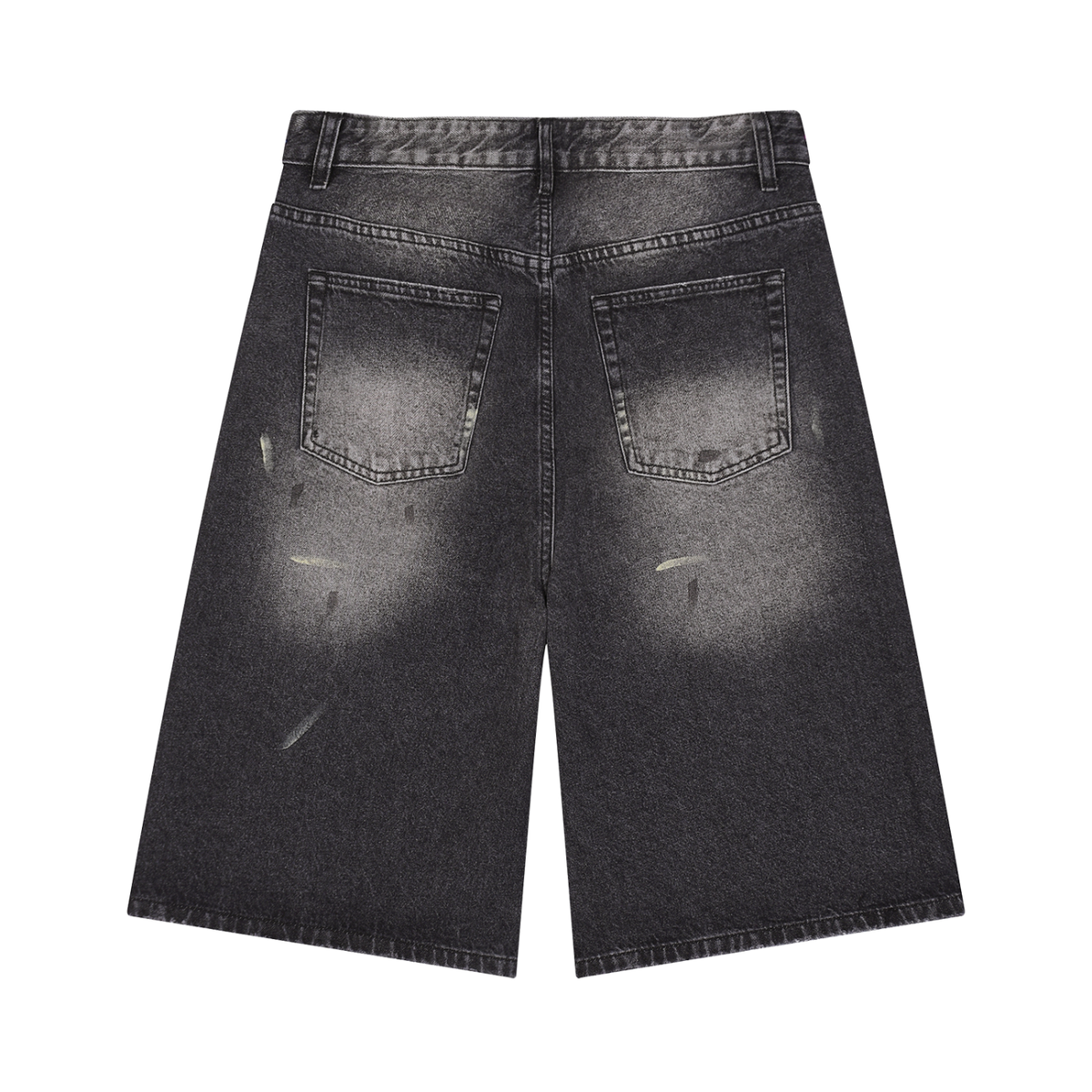 Novaro Vintage Wash Wide Leg Denim Jorts